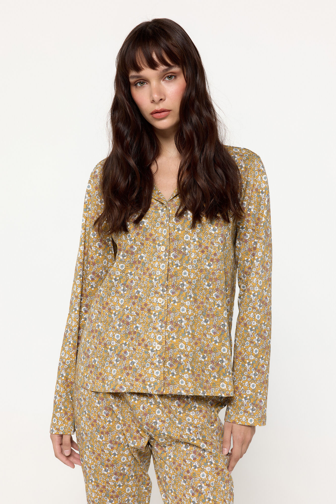 Milano Pijama camisero flores