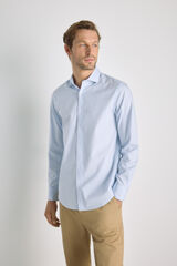 Milano Camisa de rayas manga larga Azul Claro