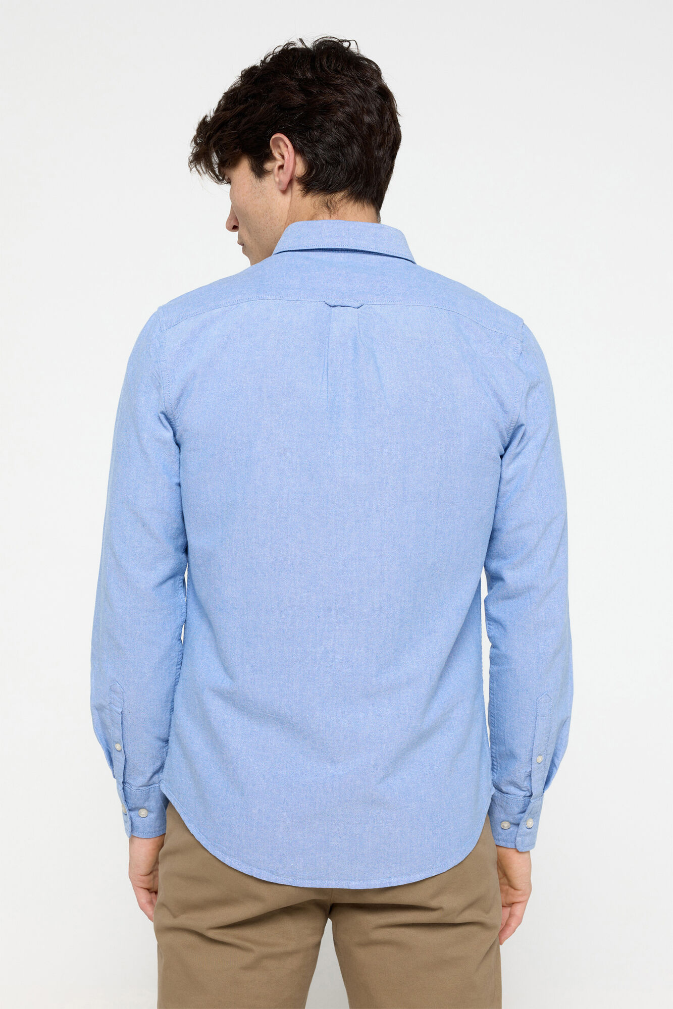 Milano Camisa Oxford Lisa Azul
