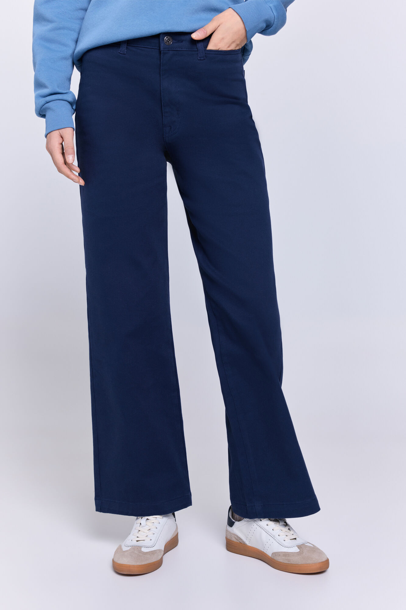 Milano Pantal&oacute;n sarga color pierna ancha