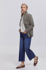 Fifty Outlet Denim crop. Navy