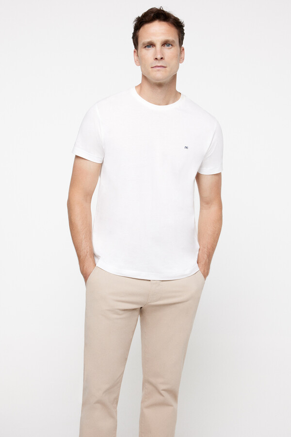Fifty Outlet Pantalón chino liso Beige