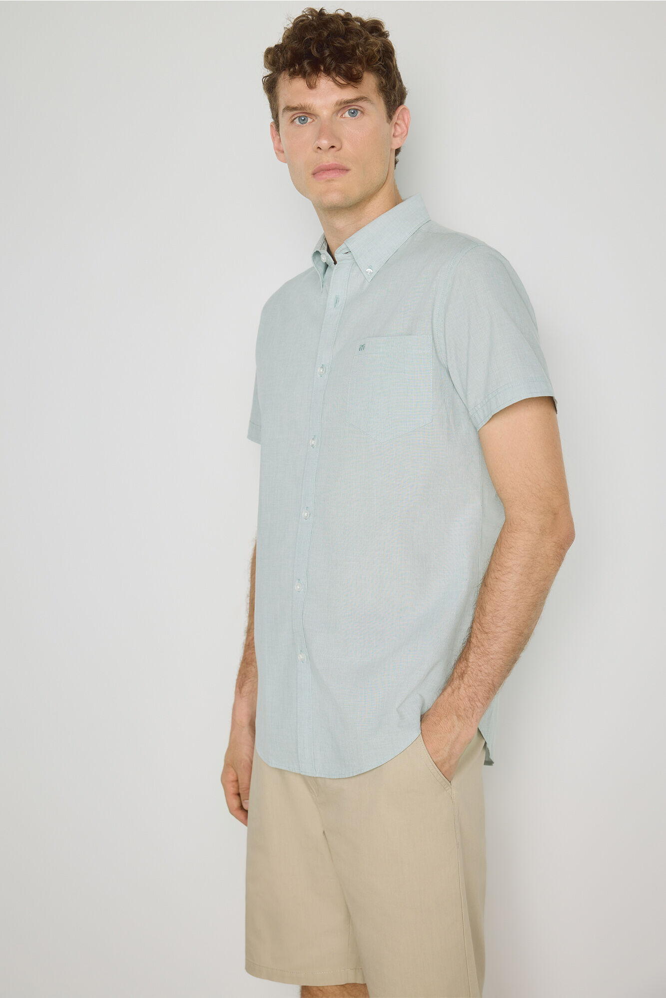 Milano Camisa lisa de manga corta