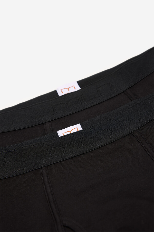 Milano Boxer básico algodón Negro