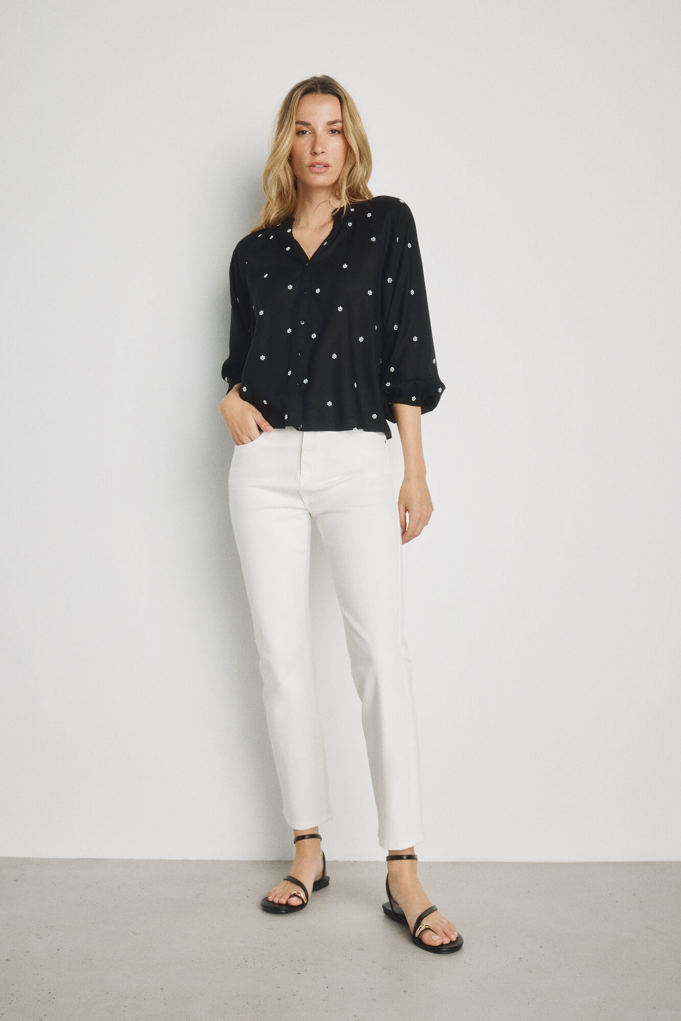 Milano Blusa manga larga Negro
