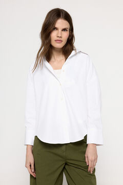 Fifty Outlet Camisa básica popelín Blanco