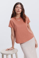 Milano Camiseta mezcla lurex Naranja