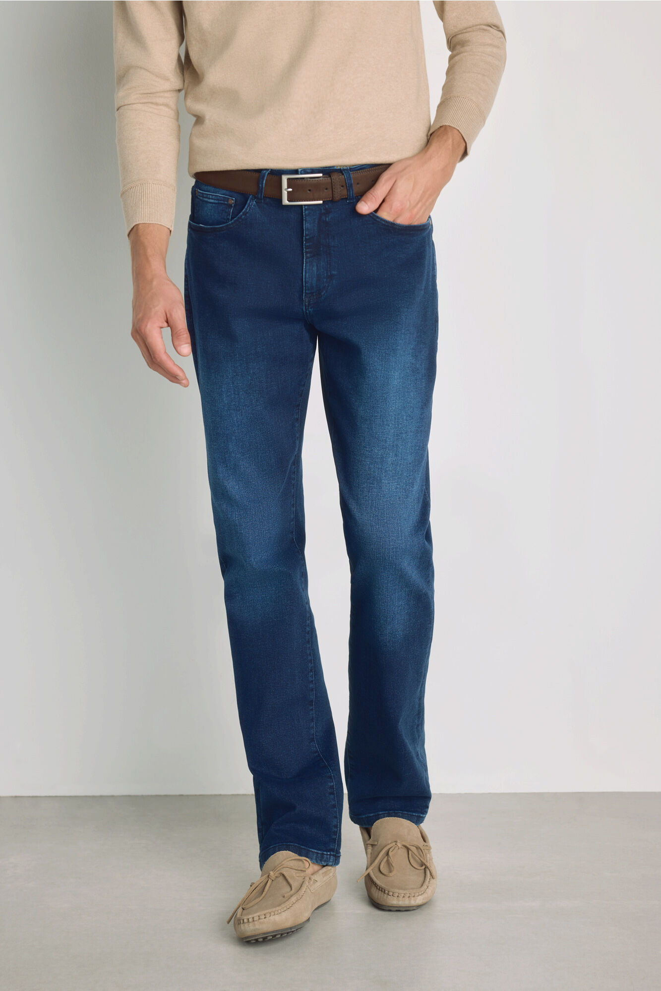 Milano Pantal&oacute;n de mezclilla de corte recto