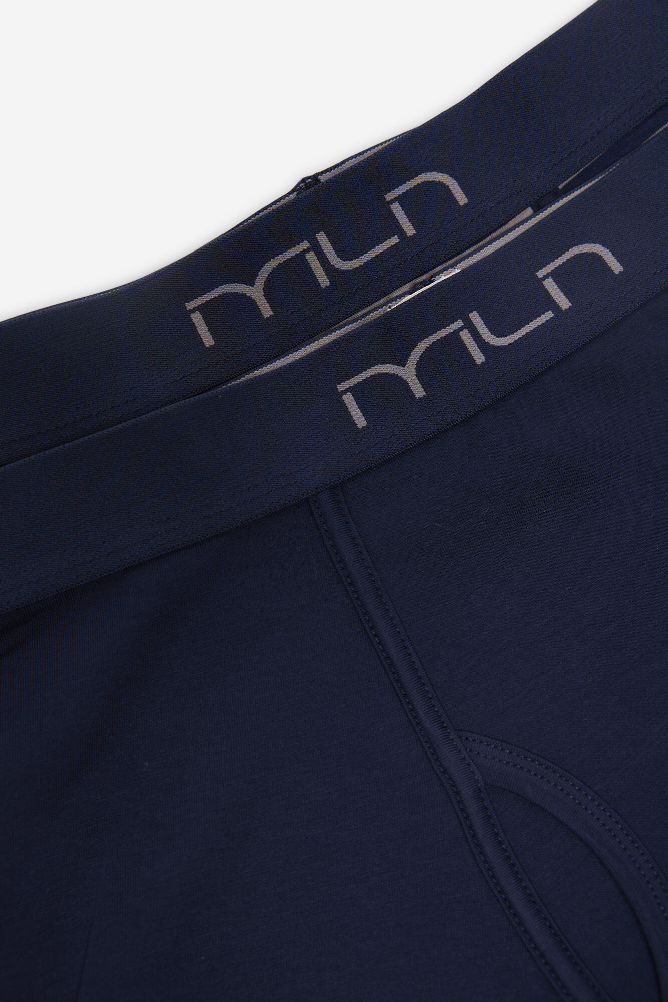 Milano Paquete de boxers lisos y de rayas Navy