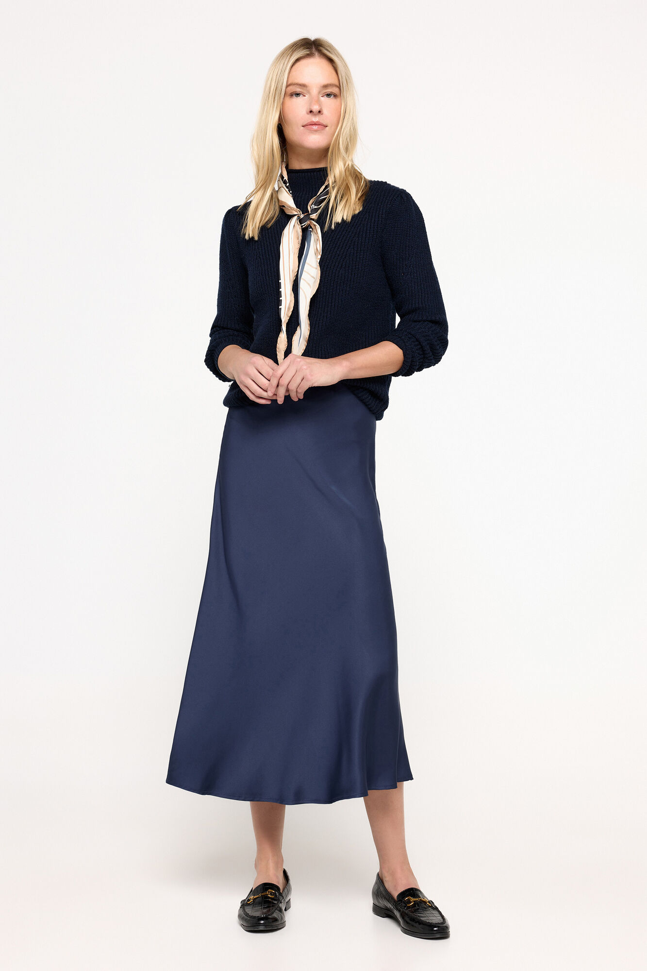 Milano Falda midi satinada