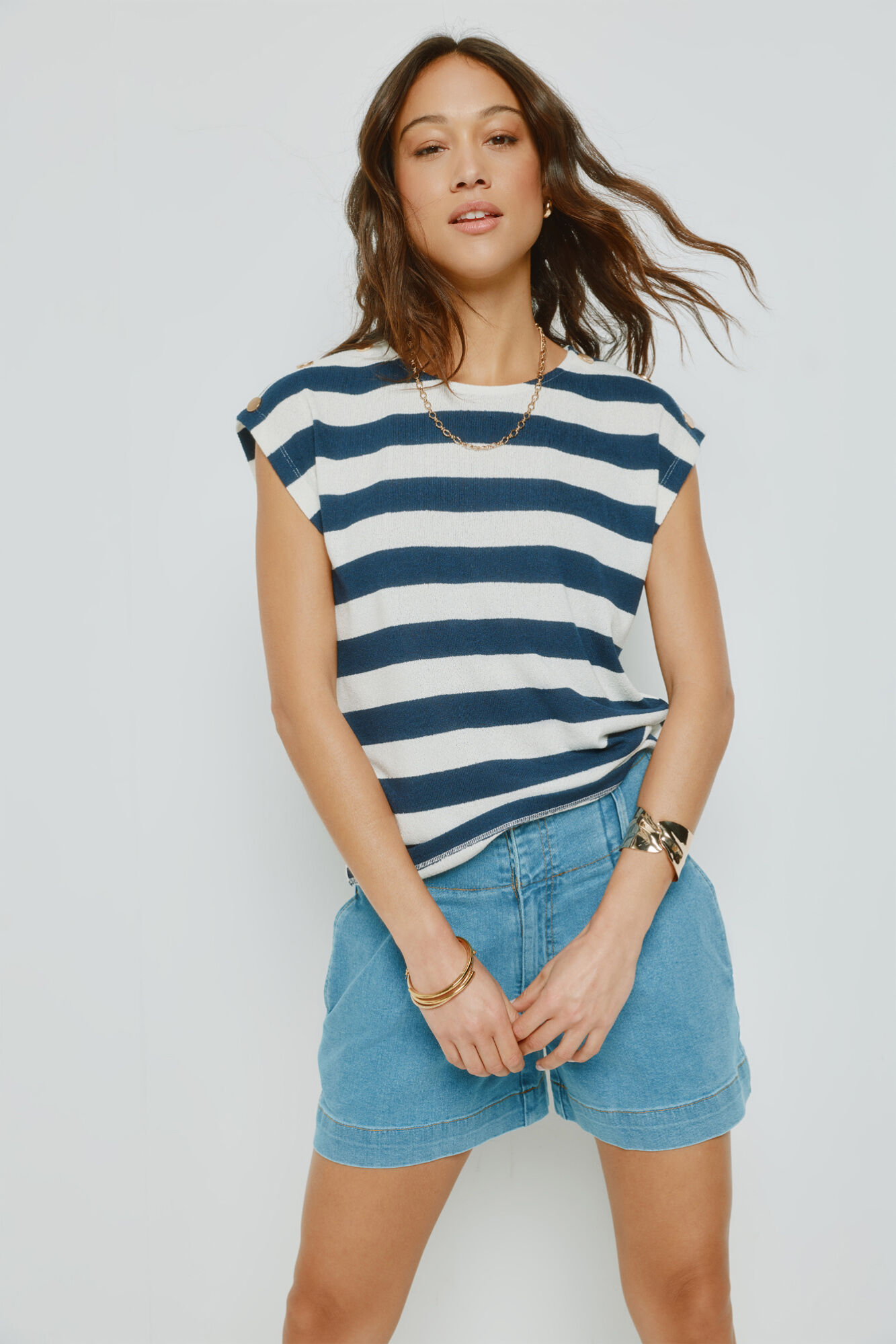 Milano Playera de rayas manga corta