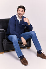 Milano Polo manga larga Navy