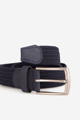 Fifty Outlet Cinturón trenzado sólido Navy