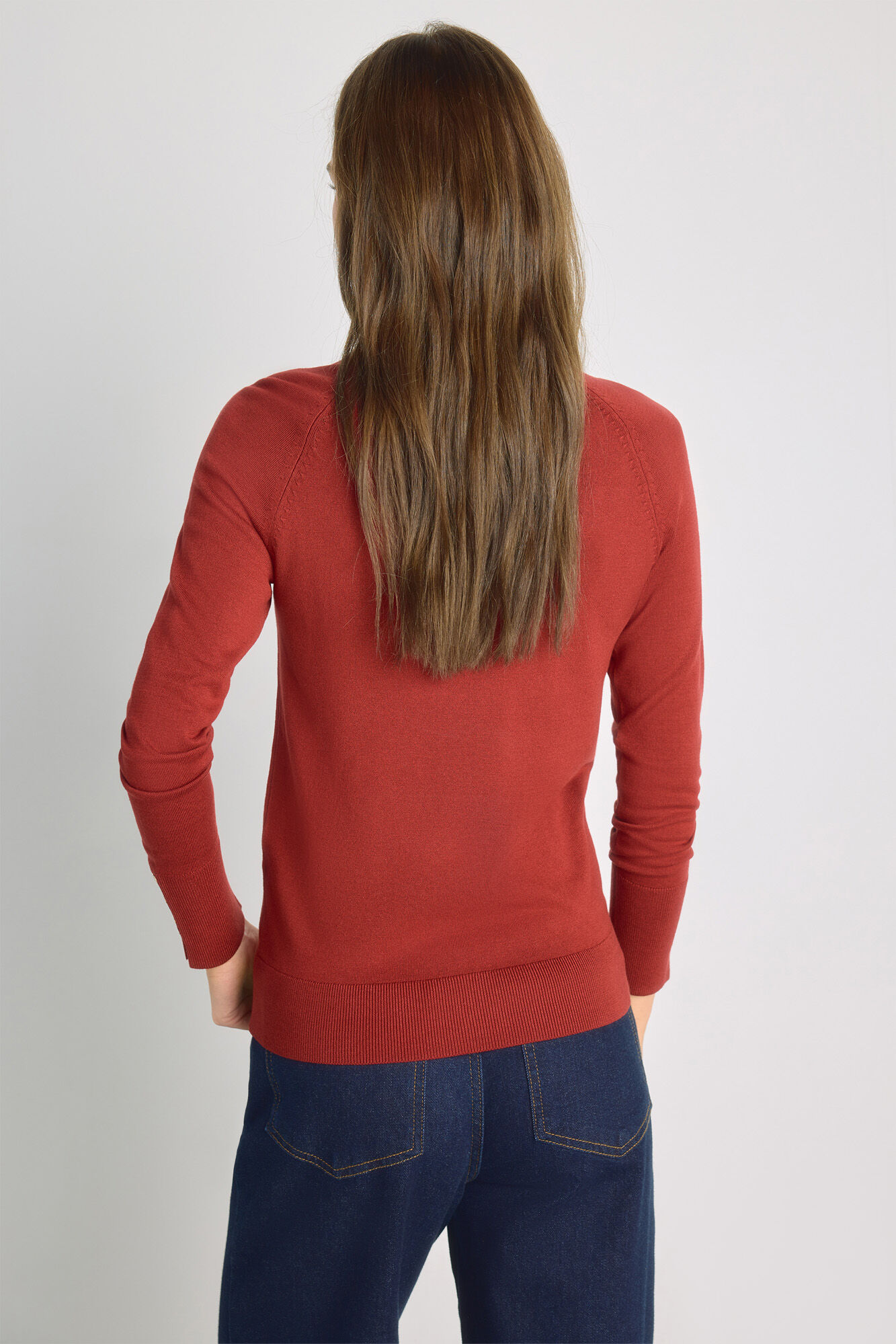 Milano Su&eacute;ter cuello redondo Naranja