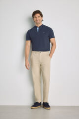 Milano Pantal&oacute;n chino regular fit Beige