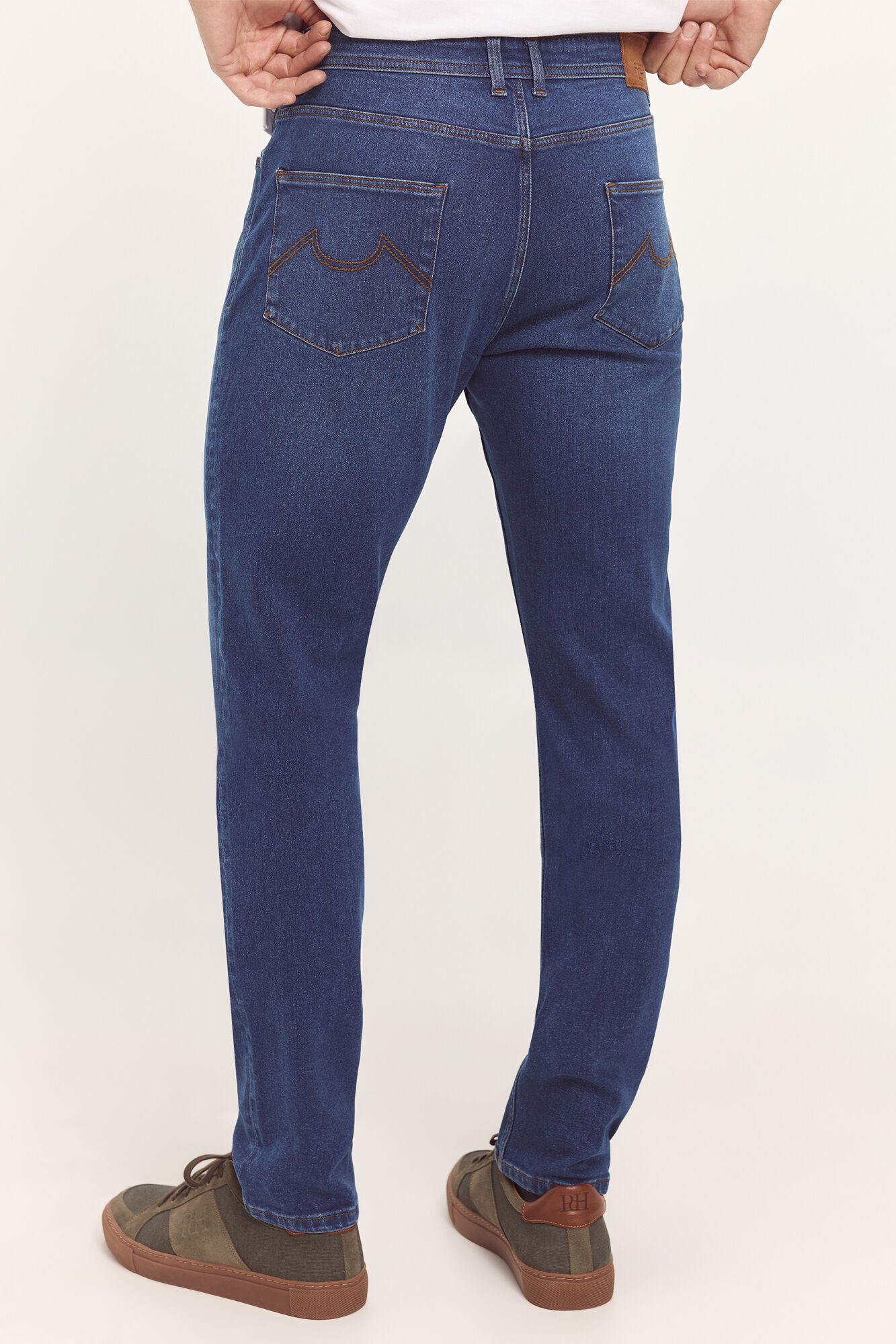 Milano Pantal&oacute;n Denim Slim Azul Oscuro