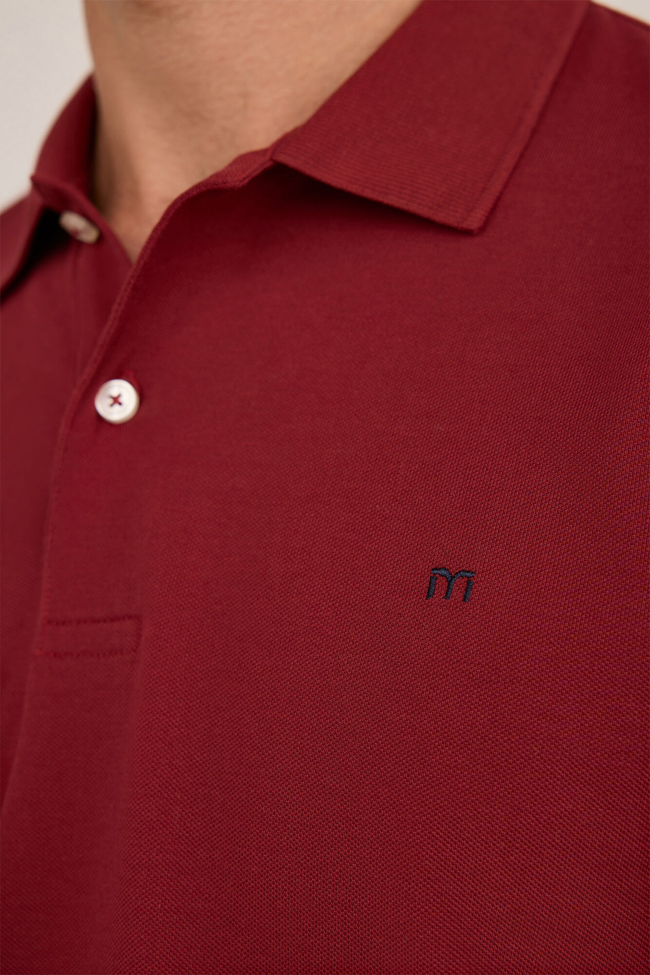 Milano Polo de rugby de manga larga Granate