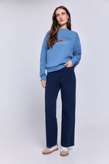 Milano Pantal&oacute;n sarga color pierna ancha Navy