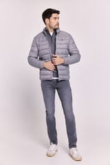 Milano Jersey básico cuello redondo ajustado Gris