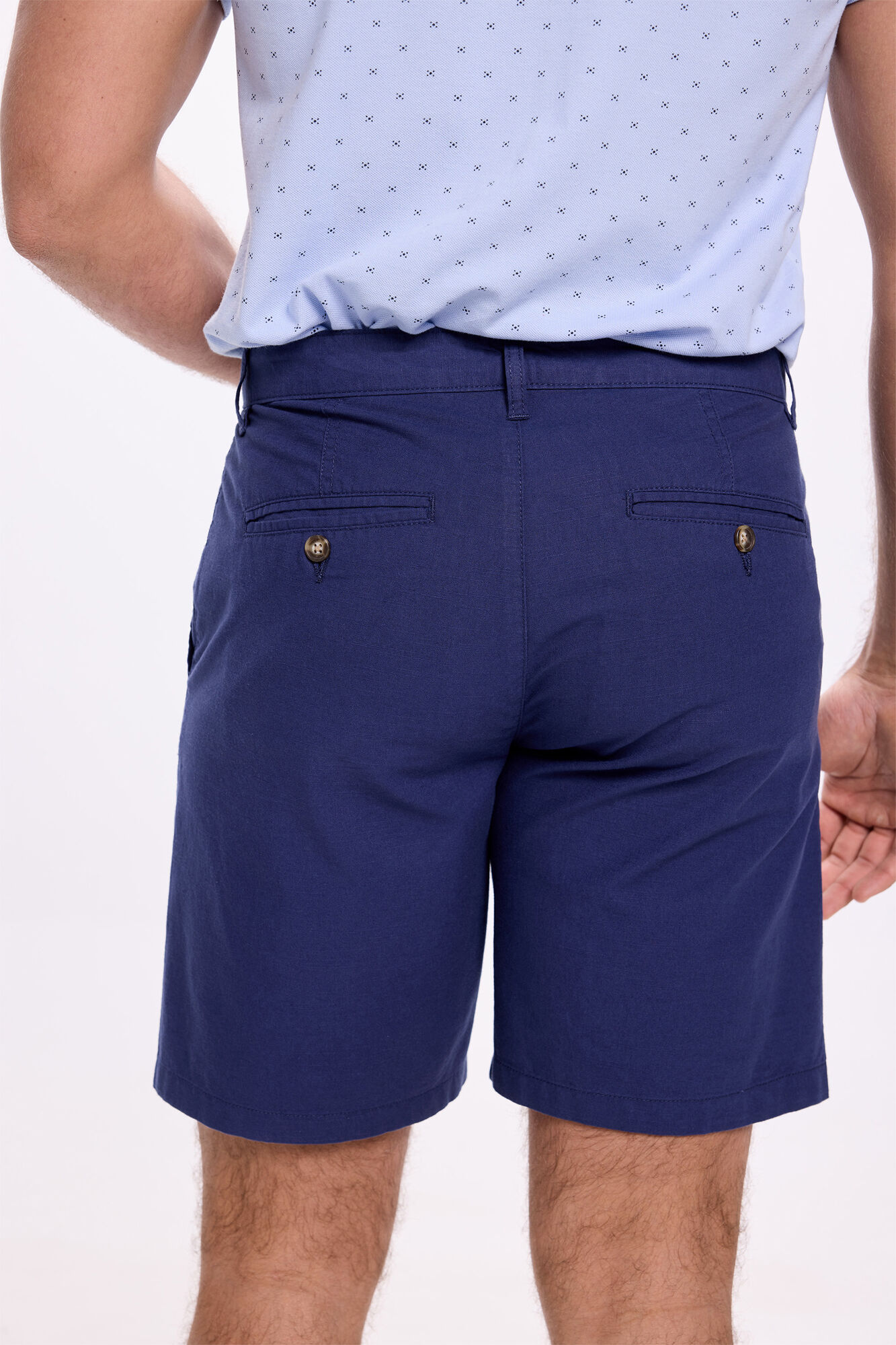 Milano Bermudas de lino Navy