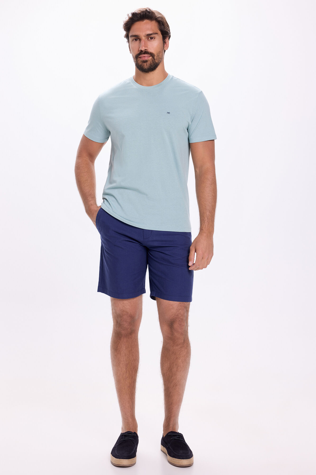 Milano Playera b&aacute;sica Azul