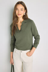 Milano Su&eacute;ter cuello polo Gris