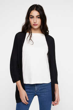 Fifty Outlet Cardigan punto black