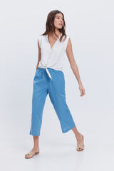 Fifty Outlet Pantalón tobillero sport Azul