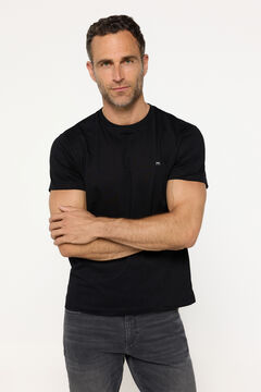 Fifty Outlet Playera básica 100% algodón Negro