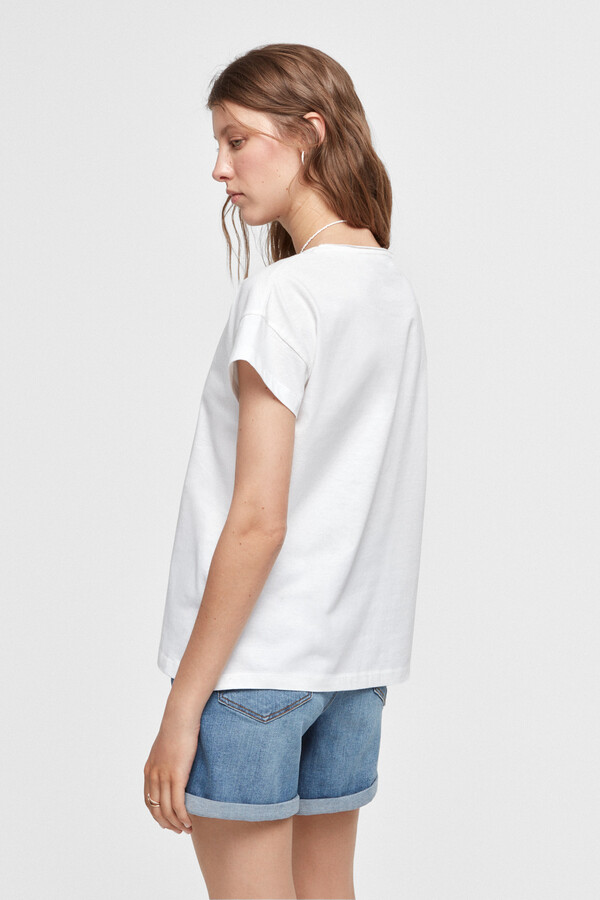 Fifty Outlet Camiseta básica Blanco