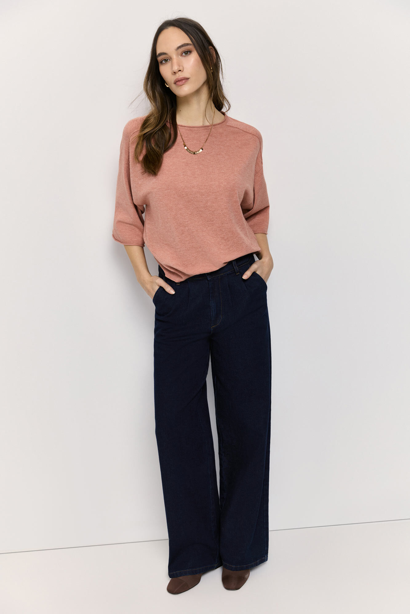 Milano Su&eacute;ter cuello redondo manga corta