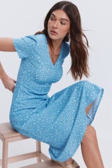 Milano Vestido midi tejido circular Azul