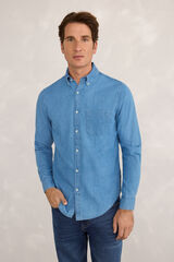 Milano Camisa deportiva denim Azul Claro