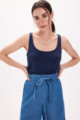 Fifty Outlet Playera elástica con tirantes anchos Navy