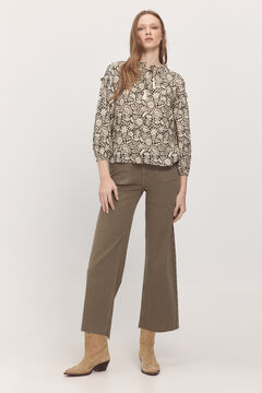 Fifty Outlet Blusa manga abullonada. Verde