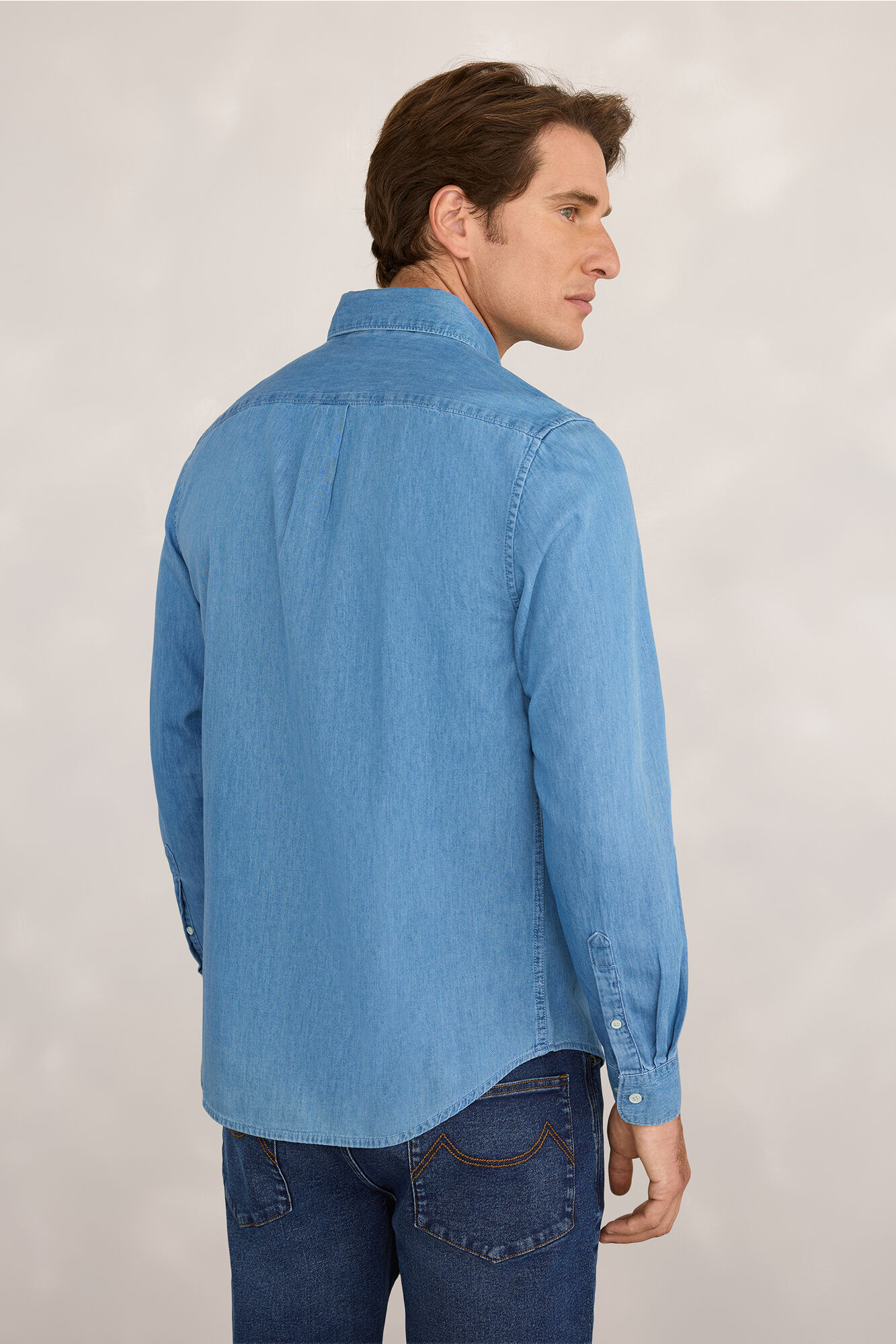 Milano Camisa deportiva denim Azul Claro