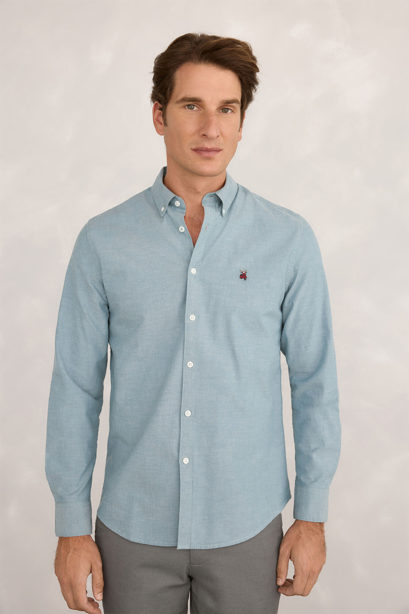 Milano Camisa deportiva con estampado Oxford