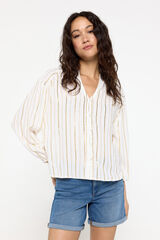 Fifty Outlet Blusa fluida de rayas lurex Estampado