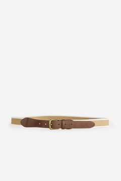 Fifty Outlet Cinturón canvas beige Tostado