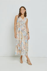 Milano Vestido escote en pico Naranja