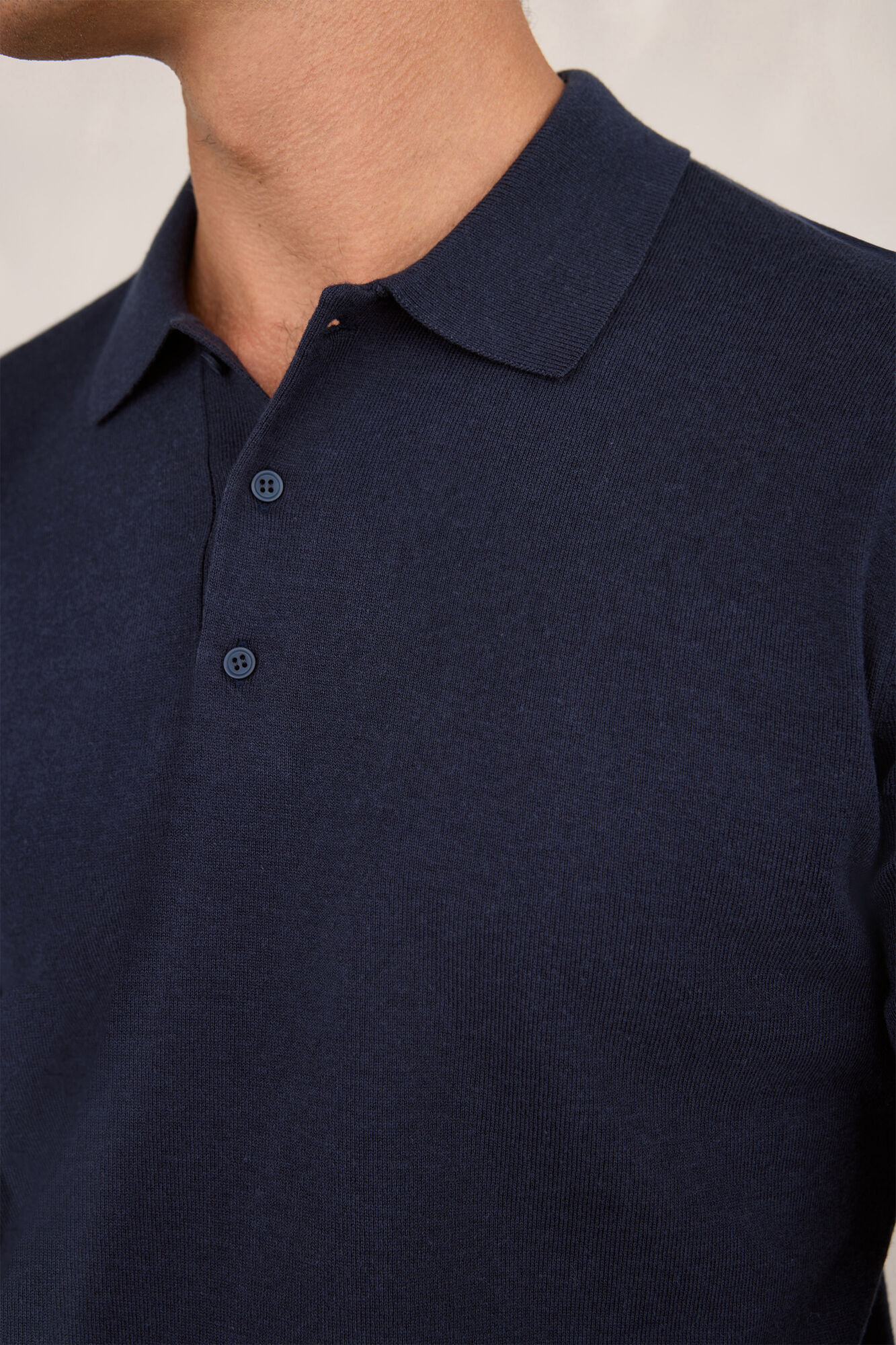 Milano Botones de jersey de polo Navy
