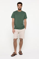 Fifty Outlet Playera básica 100% de algodón Verde
