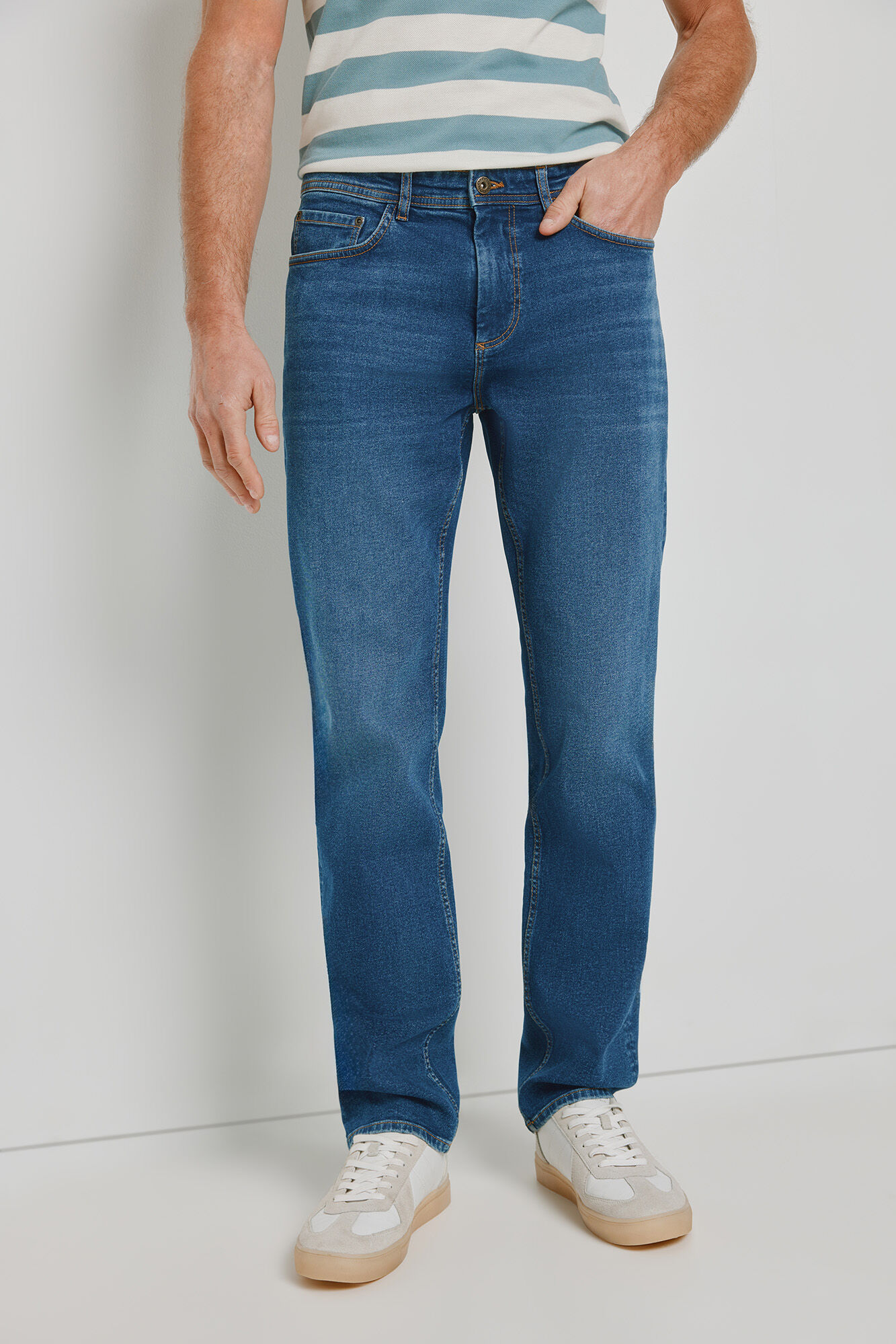 Milano Pantal&oacute;n de mezclilla regular fit