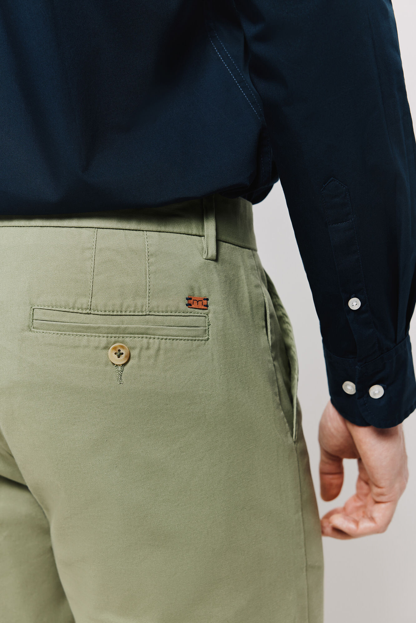 Milano Pantal&oacute;n chino slim fit Kaki Claro