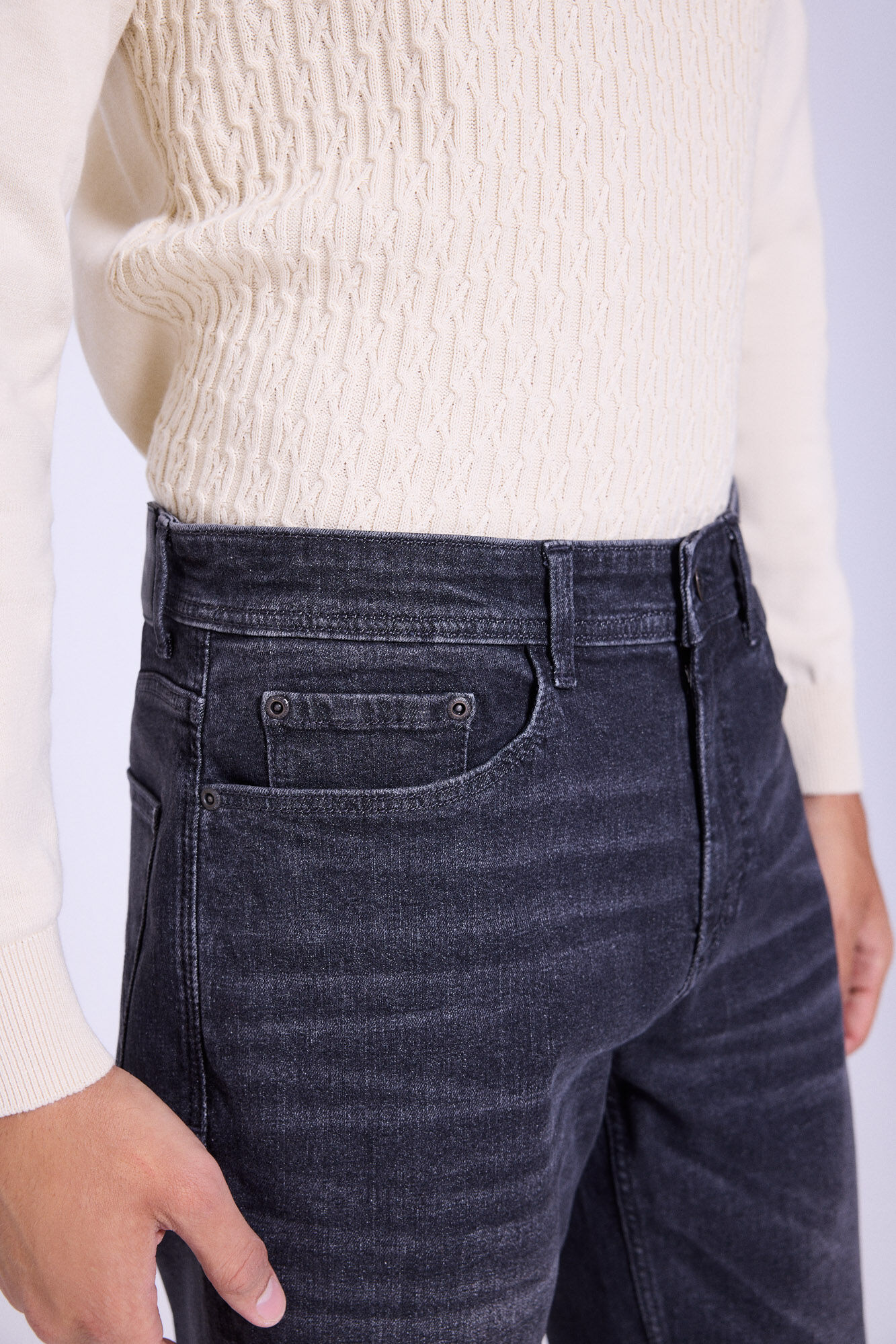 Milano Pantal&oacute;n Slim Fit Gris Oscuro