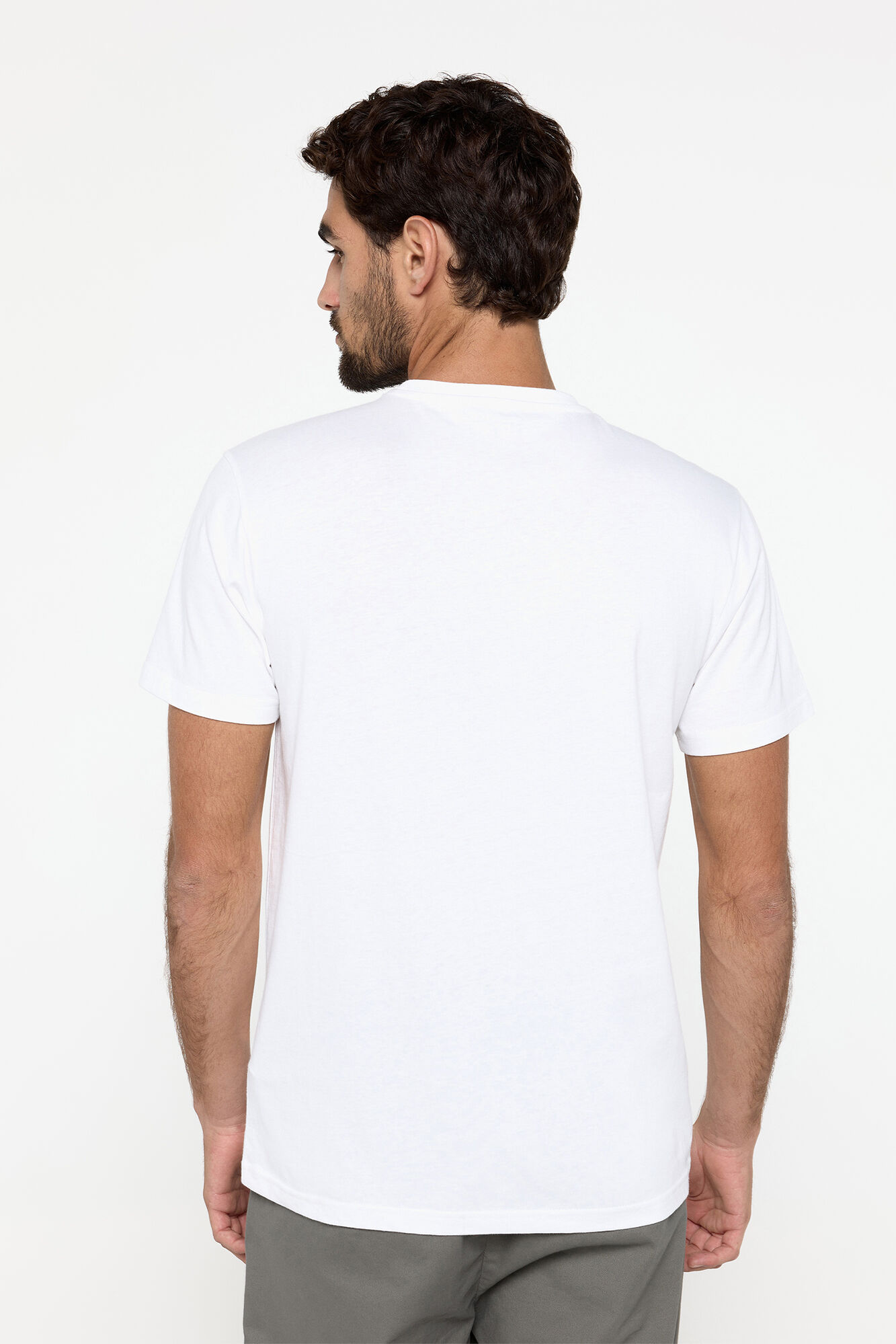 Milano Playera manga corta. 100% algod&oacute;n. Blanco