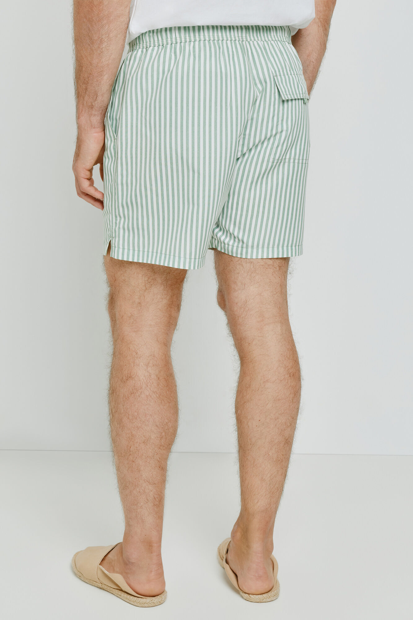 Milano Traje de ba&ntilde;o de rayas Verde