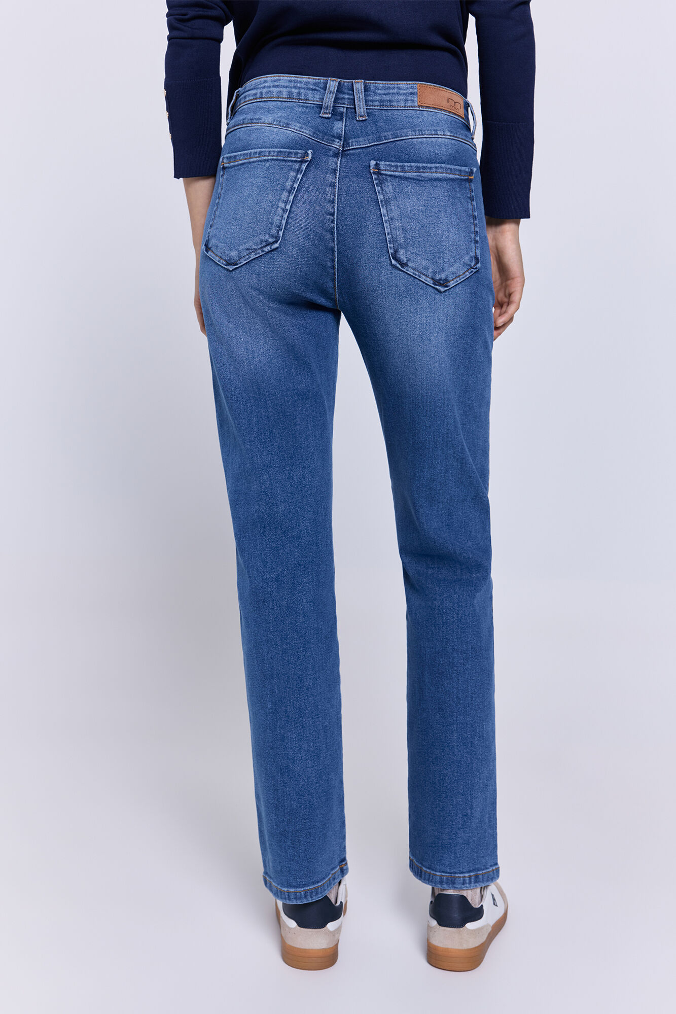 Milano Pantal&oacute;n denim regular Azul