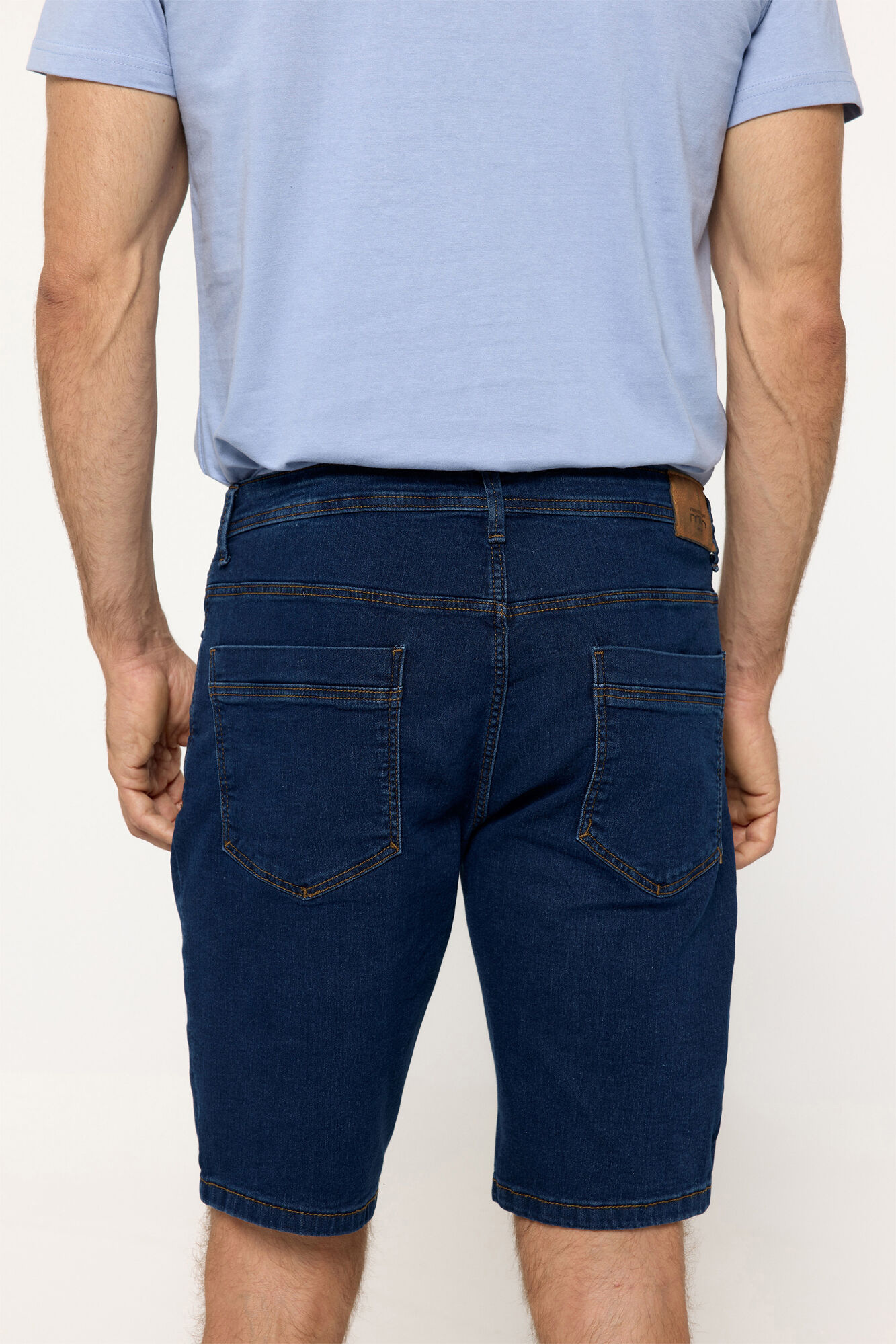 Milano Bermuda Denim Slim. Azul