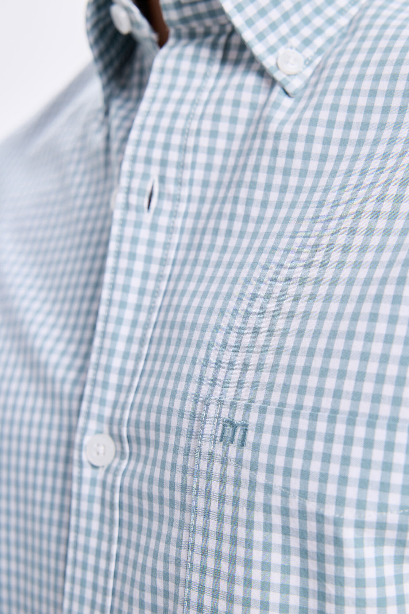 Milano Camisa de sarga a cuadros Verde